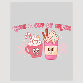 Cheerful Holiday Drinks DTF Transfer - Festive Beverage Duo